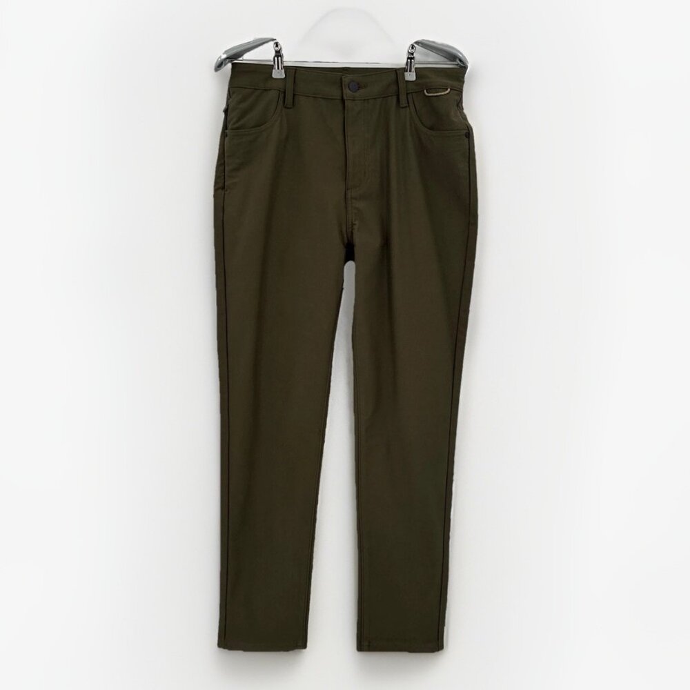 Backcountry Knit Canvas Basis Everyday Pant in Olive Green BCCZ2RM sz 30 Mens